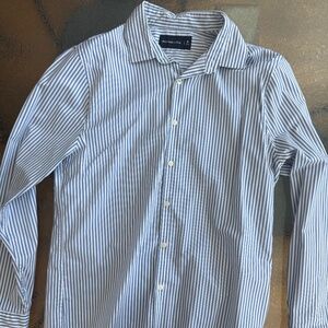 Abercrombie Fitch Shirt  Long Sleeve Button Up Blue Striped Men's Medium